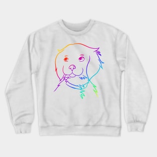 Rainbow Puppy Crewneck Sweatshirt